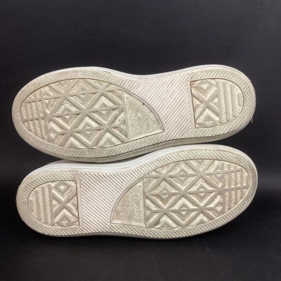 Converse CTAS -Women's Sz 6 -Pink Plaid -Move Platform Hi Oat Milk Shoe- A05130C - Picture 6 of 9